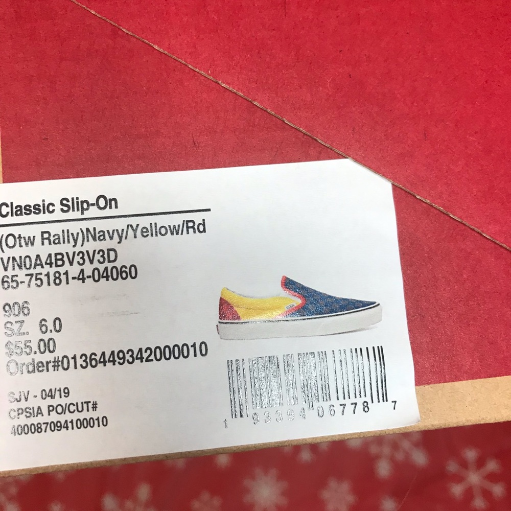 Checkerboard Slip On Vans - Picture 6 of 8